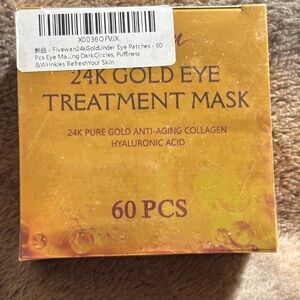 Fivewan 24K Gold Eye Treatment Mask 60 Pcs . New